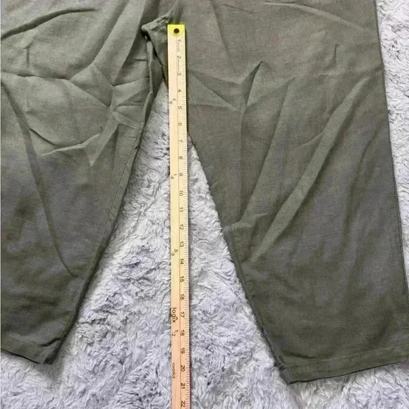 Grae Cove Linen Blend Pants Size XL Cropped Lagenlook TikTok Viral Blogger - Picture 14 of 16